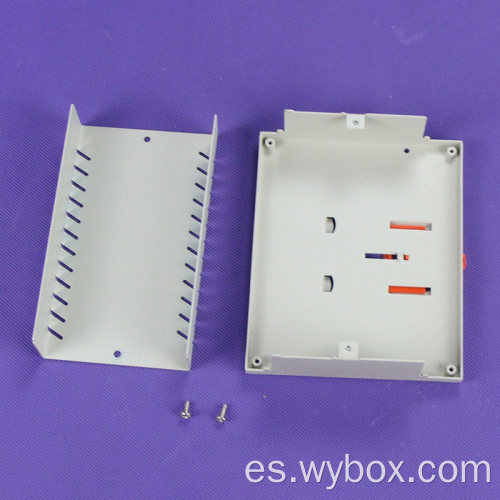 Caja de riel din eléctrico de plástico industrial ABS para módulo de fuente de alimentación pcb cajas de plástico riel caja eléctrica de unión din